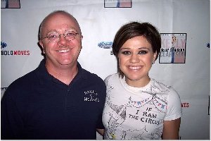 The President with Kelly Clarkson